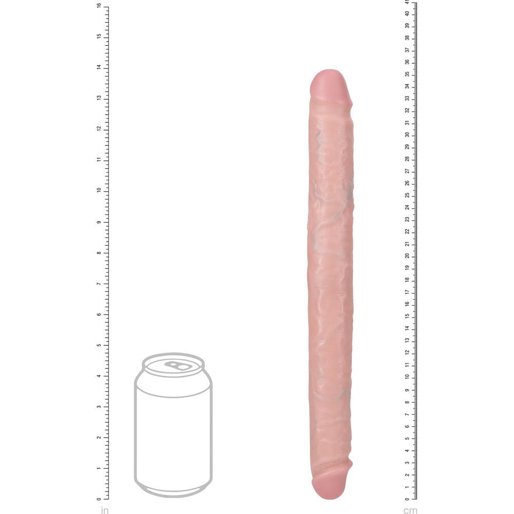 REALROCK 35cm Slim Double Dildo - Flesh Double Dong
